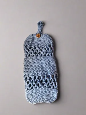 Crocheted Plastic Bag Holder – Stylish & Practical Storage Solution