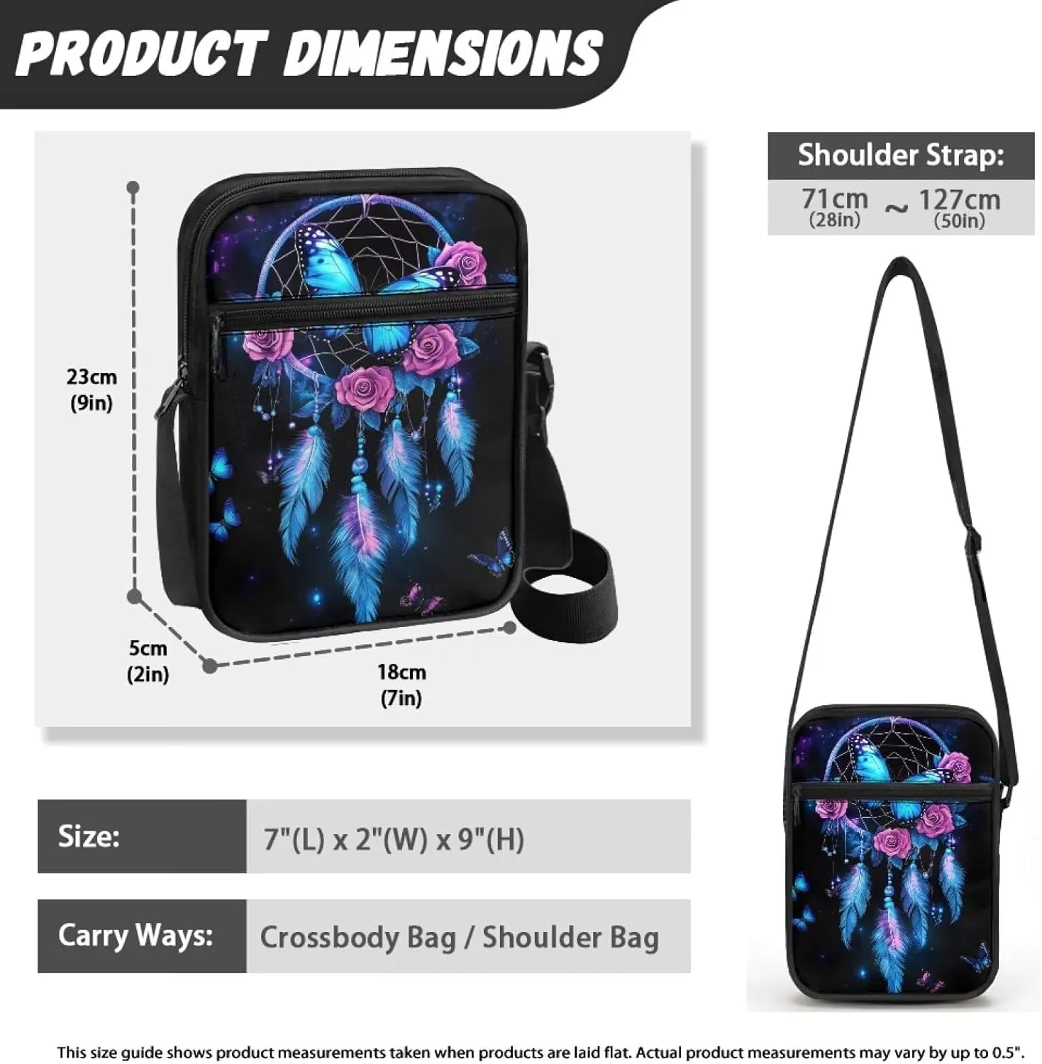 Crossbody Messenger Bags for Women Cell Phone Purse Wallet Adjustable Strap