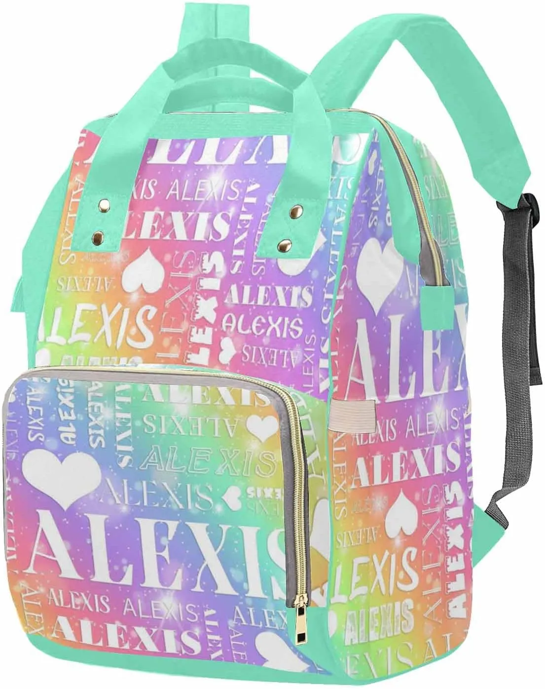 Custom Baby Bag Fashion Diaper Bag Customized With Name Personalized Mummy Nursing Baby Bags Personalized Mummy Nursing Baby Bags Large Capacity