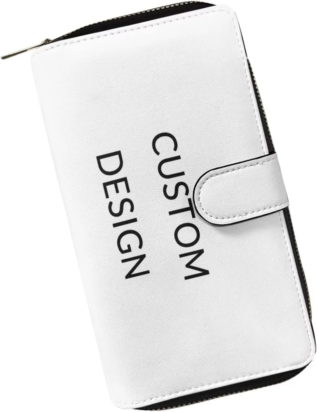 Custom Design Women Wallet RFID Blocking Zip Around Clutch Women Leather Cell Phone Case Credit Card Holder