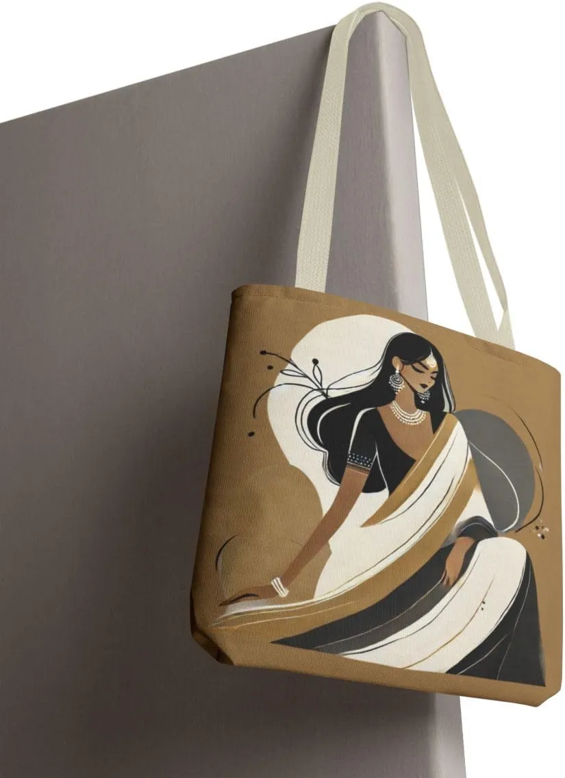 Customizable Tote Bags for Women-Bollywood Lover Tote Bags-Custom Name or Text Print Chai Lover Gift Totes