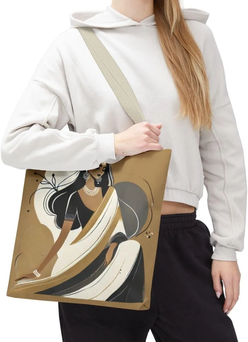 Customizable Tote Bags for Women-Bollywood Lover Tote Bags-Custom Name or Text Print Chai Lover Gift Totes