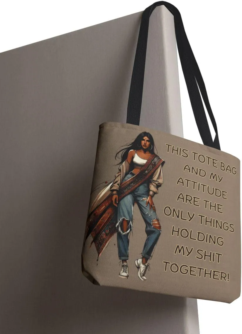 Customizable Tote Bags for Women-Bollywood Lover Tote Bags-Custom Name or Text Print Chai Lover Gift Totes
