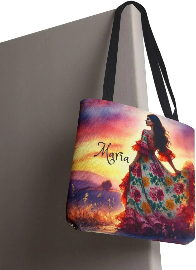 Customizable Tote Bags for Women-Cultural and Diverse Tote Bags-Custom Name or Text Chai Lover Gift Totes