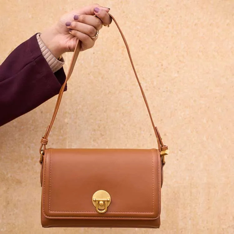 Dazzle By Sarah - Novu (Brown) Cross Body Bags