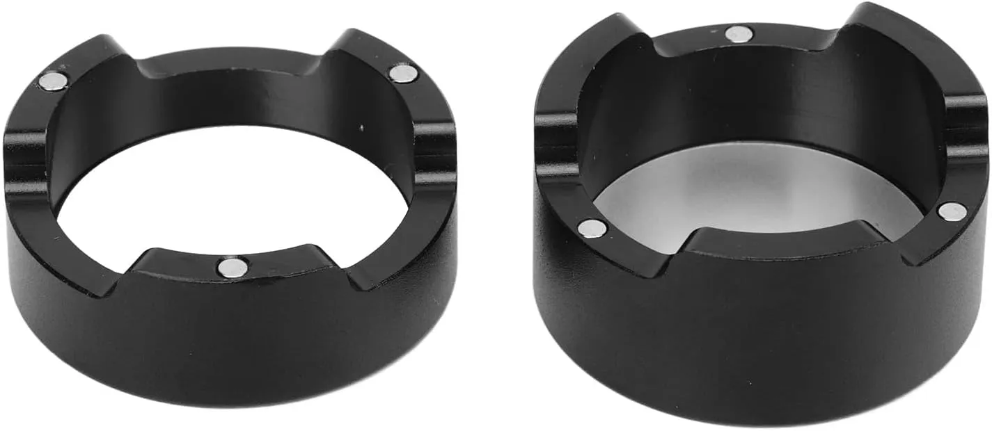 Denash Billiard Chalk Box, Black Aluminum Alloy Round Billiard Chalk Holder for Training