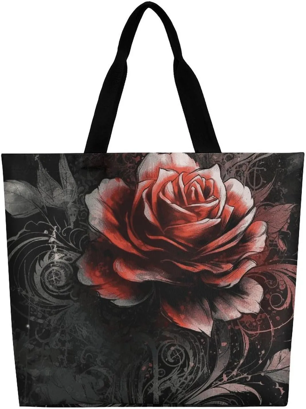 Depict A Leopard Beach Bag Reusable Tote Bag Foldable Grocery Bags Women Shopping Bags for Daily Essentials