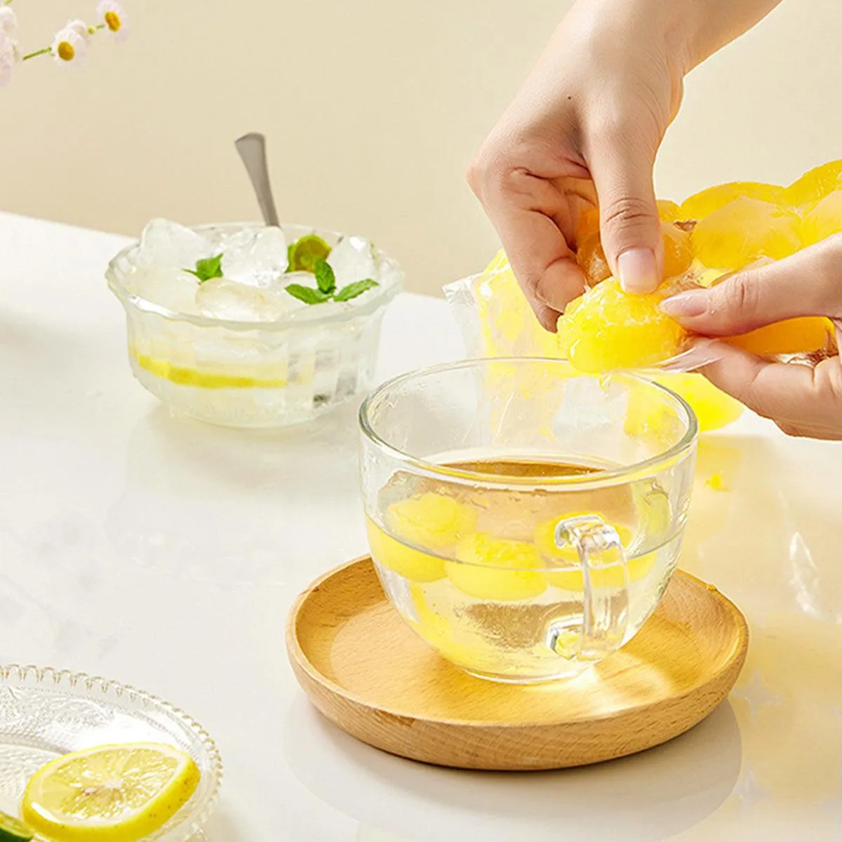 Disposable Ice Pack Bag Water Injection Ice Cube Mold 100PCS