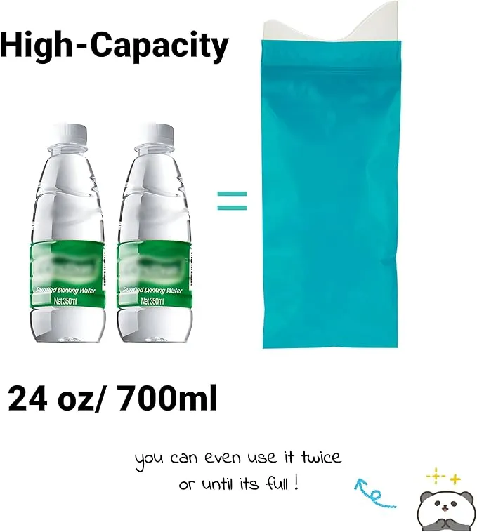 Disposable Urinal Bags, 16Pcs 700ml Pee Bags Vomit Bag Emergency Urine Bag Mini Toilet for Kids, Pregnant, Patient, Portable Camping, Traffic Jams, Camping, Hiking