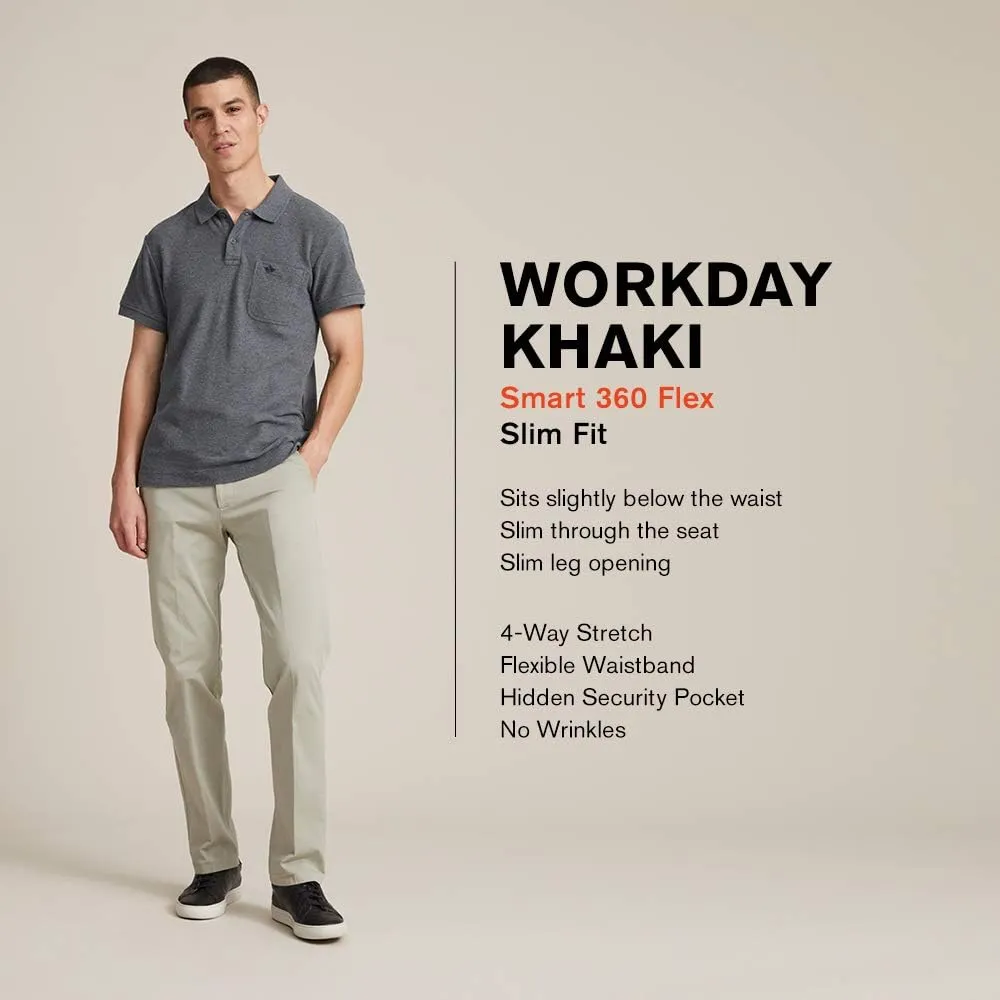 Dockers Men's Slim Fit Workday Khaki Smart 360 Flex Pants