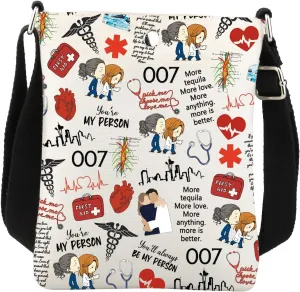 Doctor Crossbody Bag Hospital Doctor Merchandise TV Show Gift Doctor Gifts You’re My Person Shoulder Bag