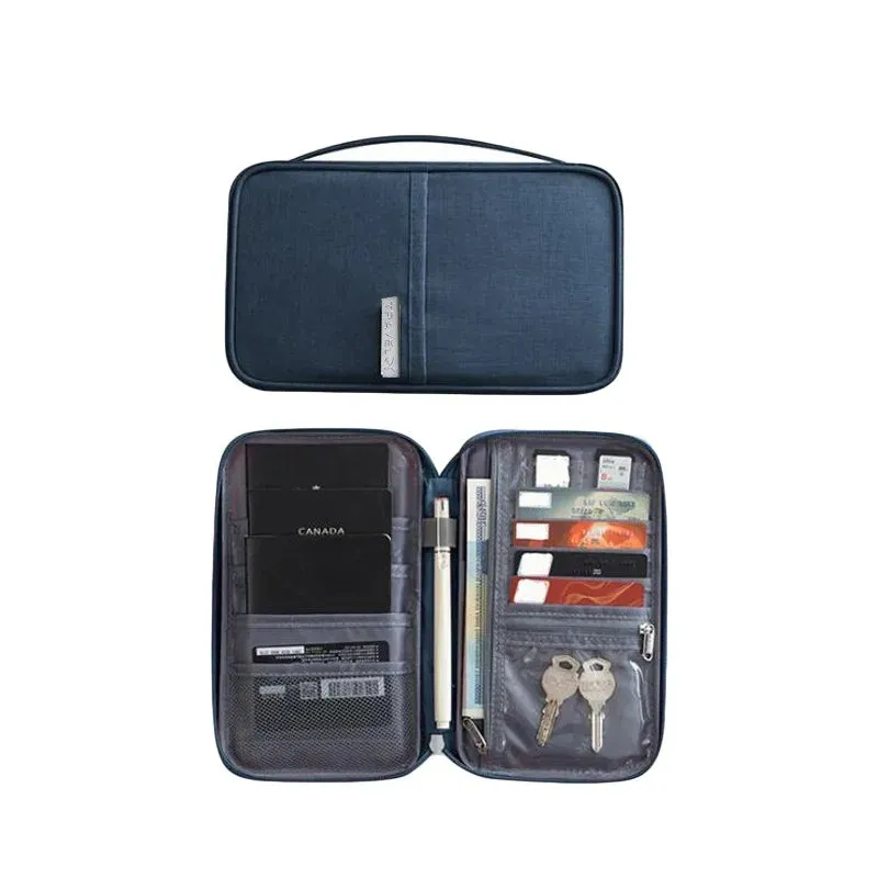 Document Organizer Briefcase A4 Folder Holder Men's Women's Bag Cover Purse Passport Home Safe Functional File Storage Case