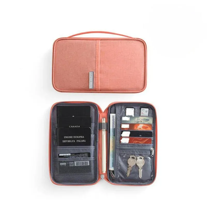 Document Organizer Briefcase A4 Folder Holder Men's Women's Bag Cover Purse Passport Home Safe Functional File Storage Case
