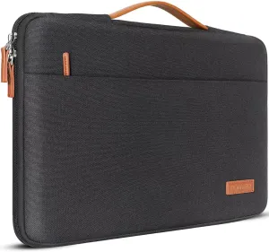 DOMISO 14 inch Laptop Sleeve Case Waterproof Carrying Bag for 14" Notebook/Chromebook S330/ThinkPad A475 A485 E485 T480s/HP ProBook 640 645 G4/Dell Inspiron 5481 5482 5490 Chromebook 14,Black