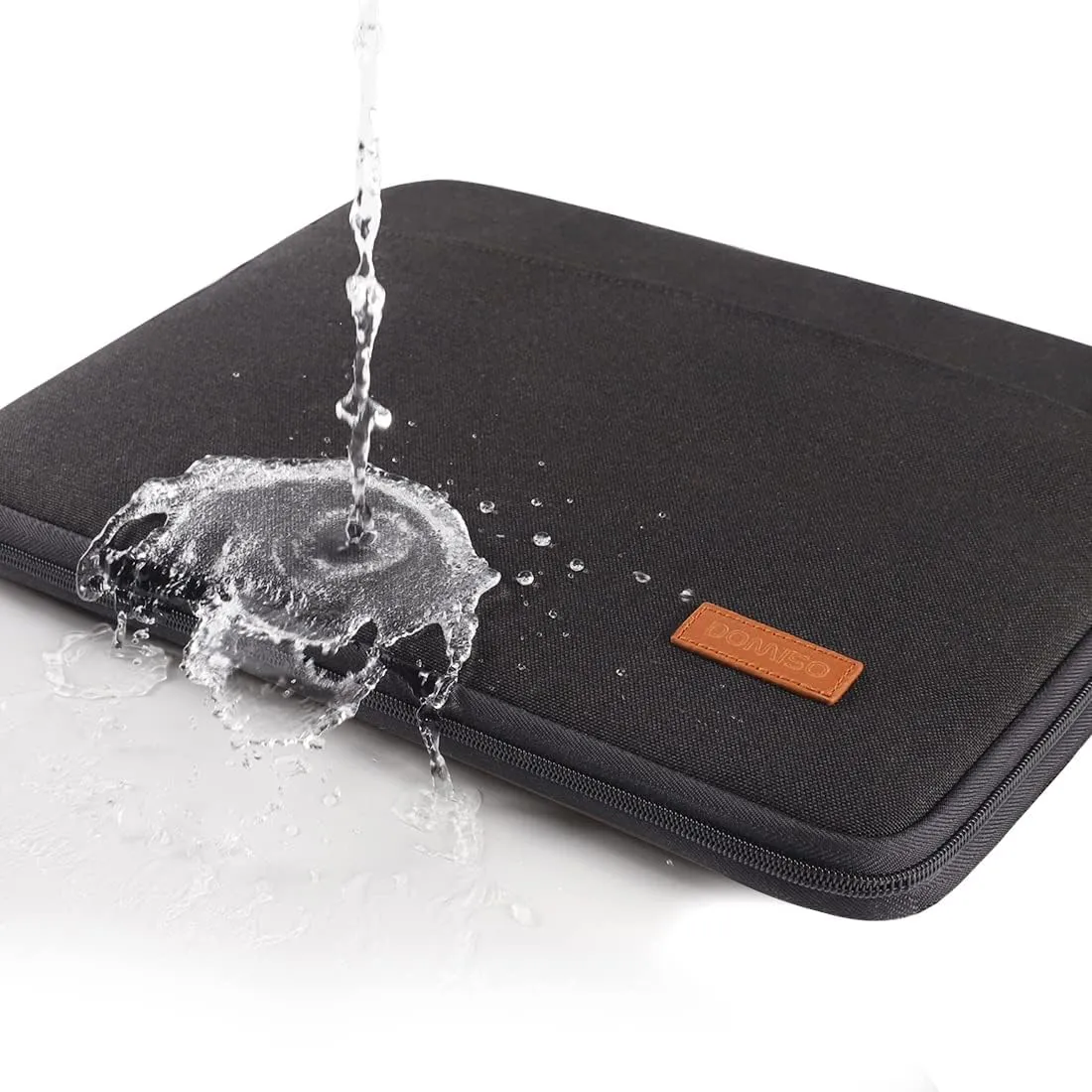 DOMISO 14 inch Laptop Sleeve Case Waterproof Carrying Bag for 14" Notebook/Chromebook S330/ThinkPad A475 A485 E485 T480s/HP ProBook 640 645 G4/Dell Inspiron 5481 5482 5490 Chromebook 14,Black