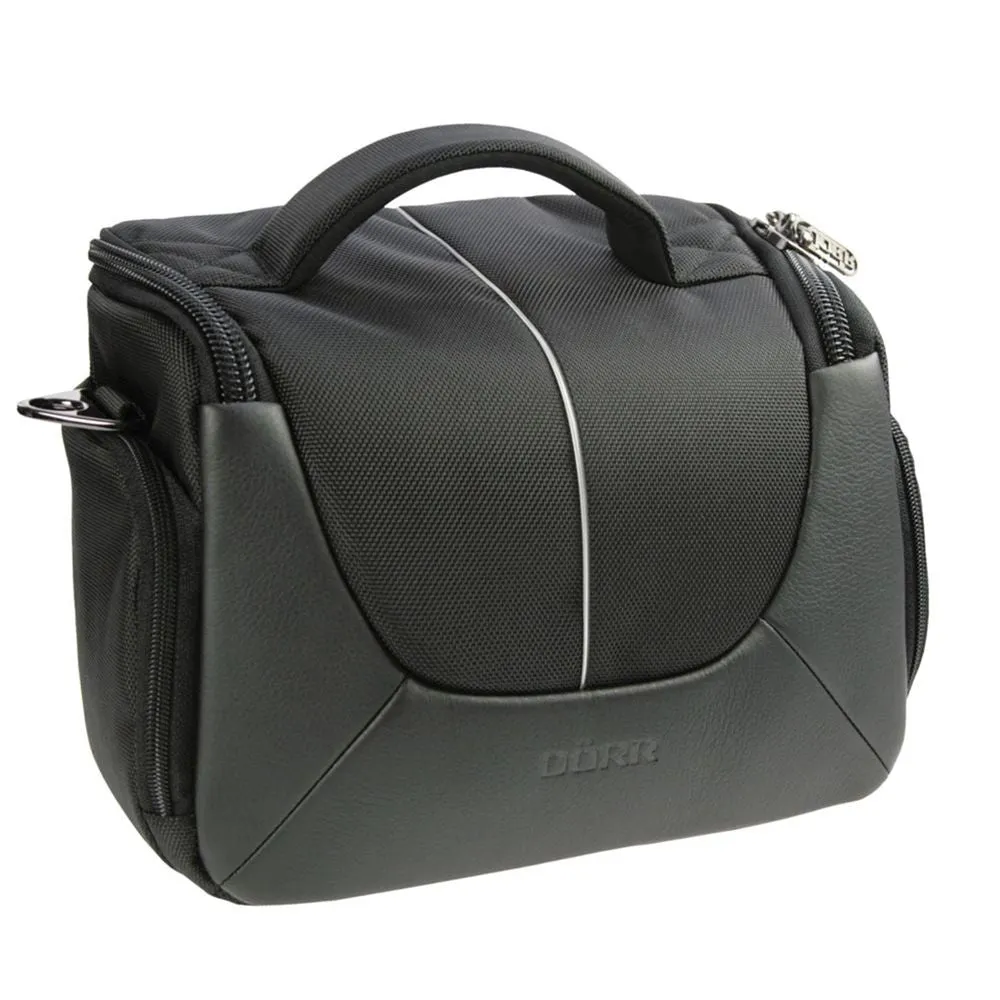 Dorr Yuma Large DSLR Camera Bag - Black and Silver