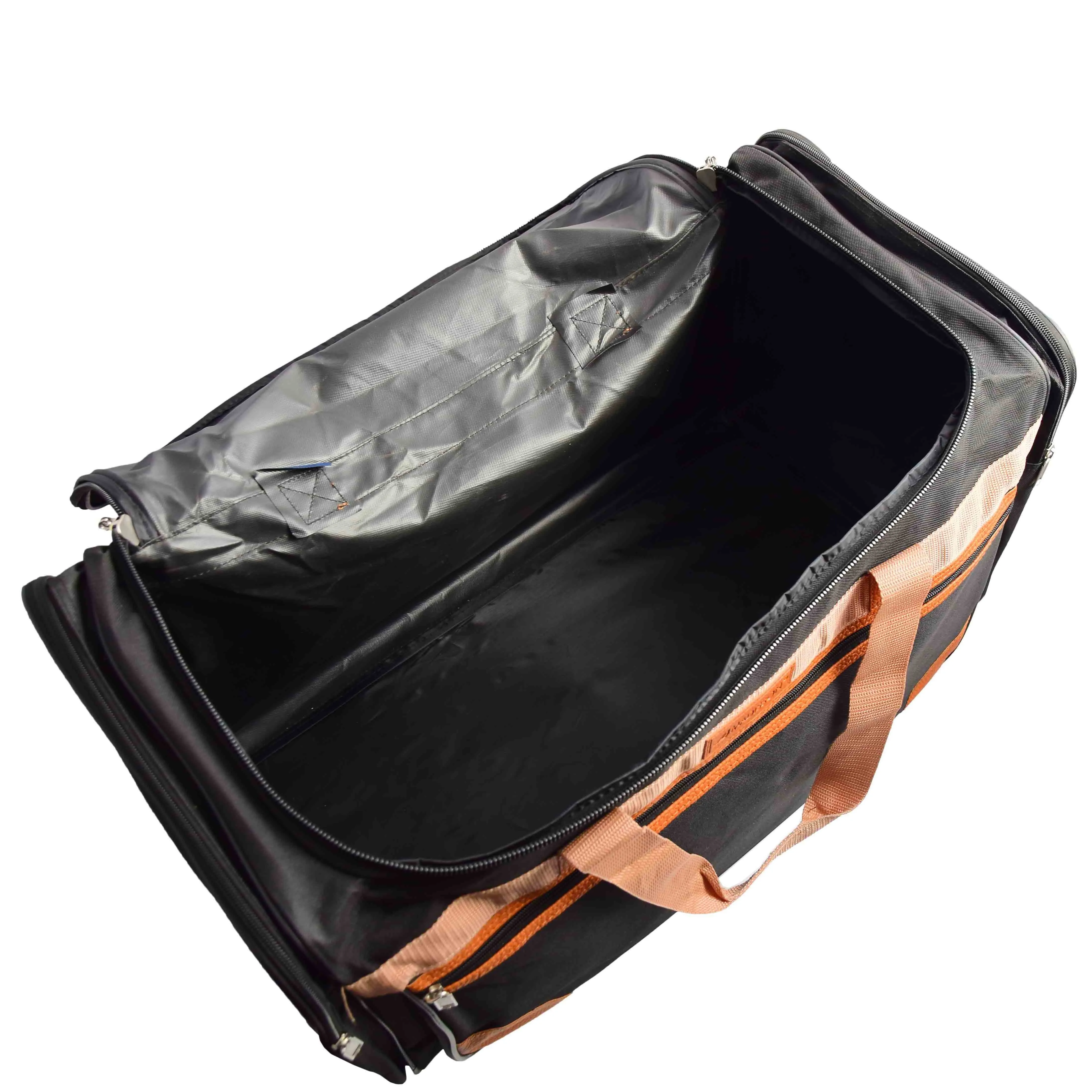 DR610 Large Sized Weekend Luggage Travel Holdall Duffle Black