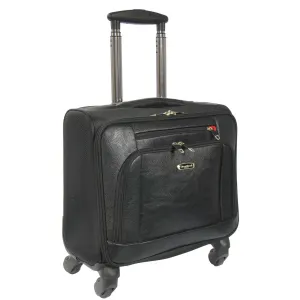 DR642 Four Wheels Cabin Size Travel Pilot Case Black