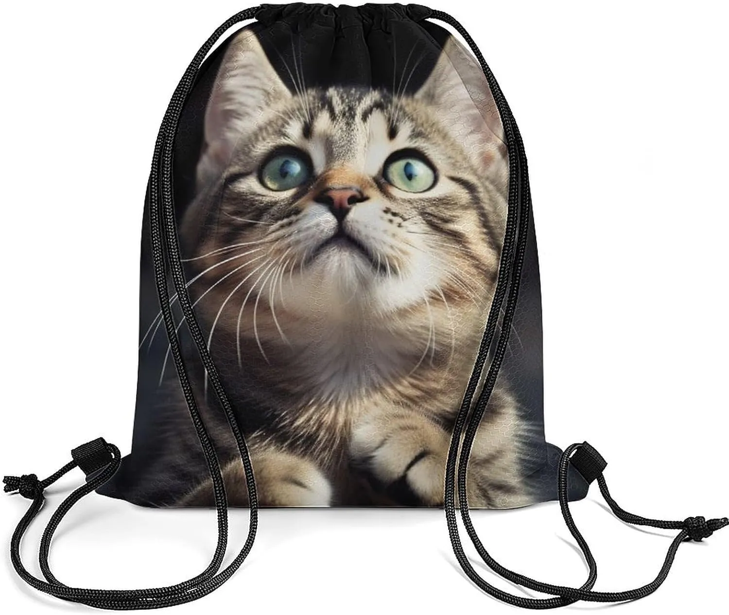 Drawstring Backpack Bulk String Bag Waterproof Drawstring Bag Cat Cinch Bag Adult Gym Bag for Sport
