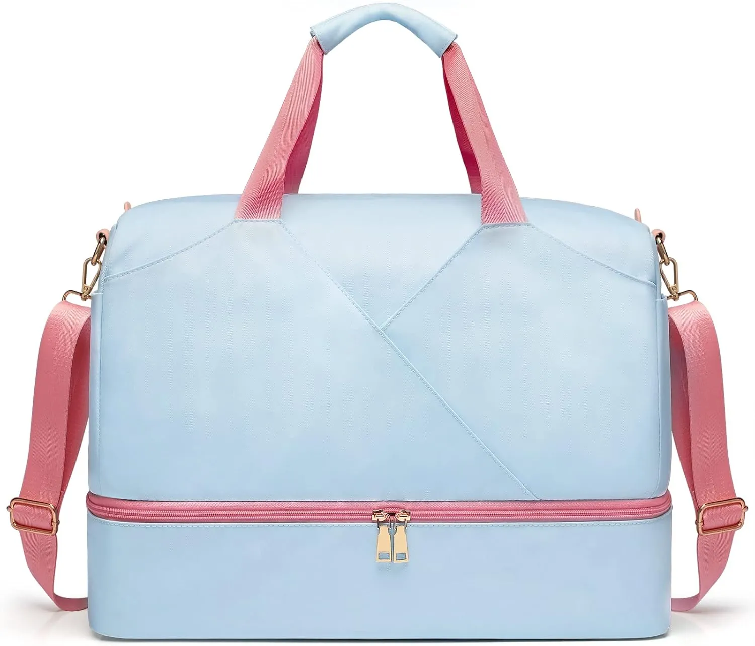 Duffle Bag for Travel, Gym Bag Weekender Bags with Shoe Compartment for Women, Carry On Bag Overnight Bag with Luggage Sleeve for Gym & Airplanes & Hospital