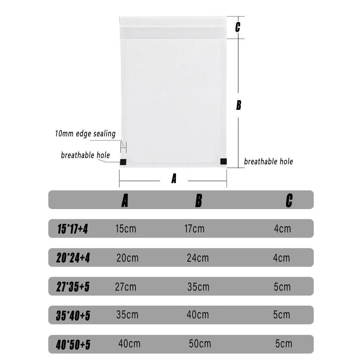 Eco-Friendly Biodegradable Translucent Paper Bag 50PCS