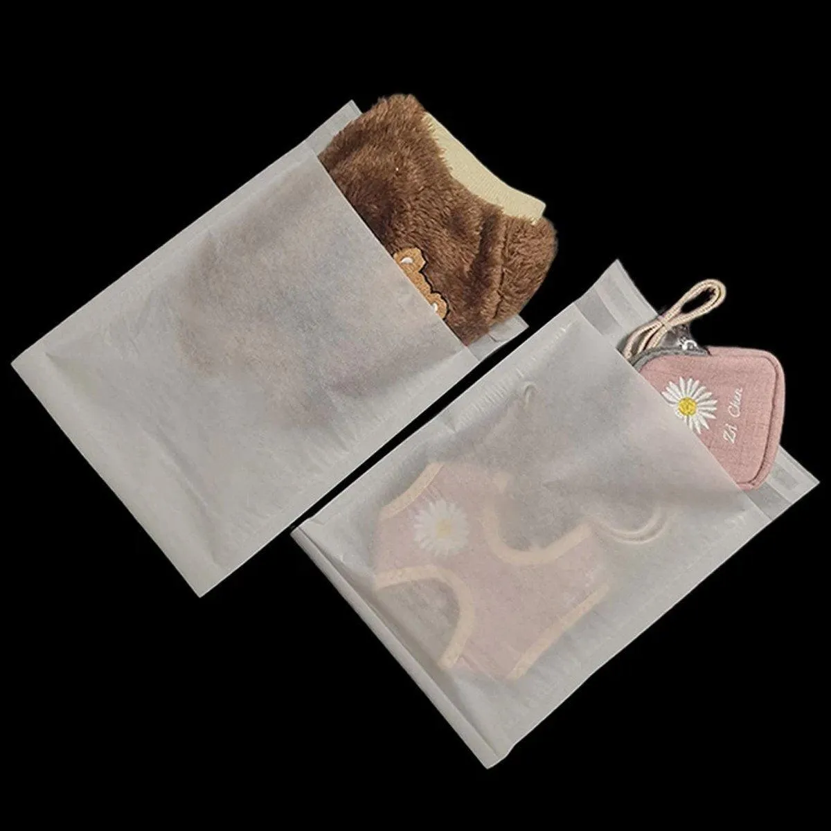 Eco-Friendly Biodegradable Translucent Paper Bag 50PCS