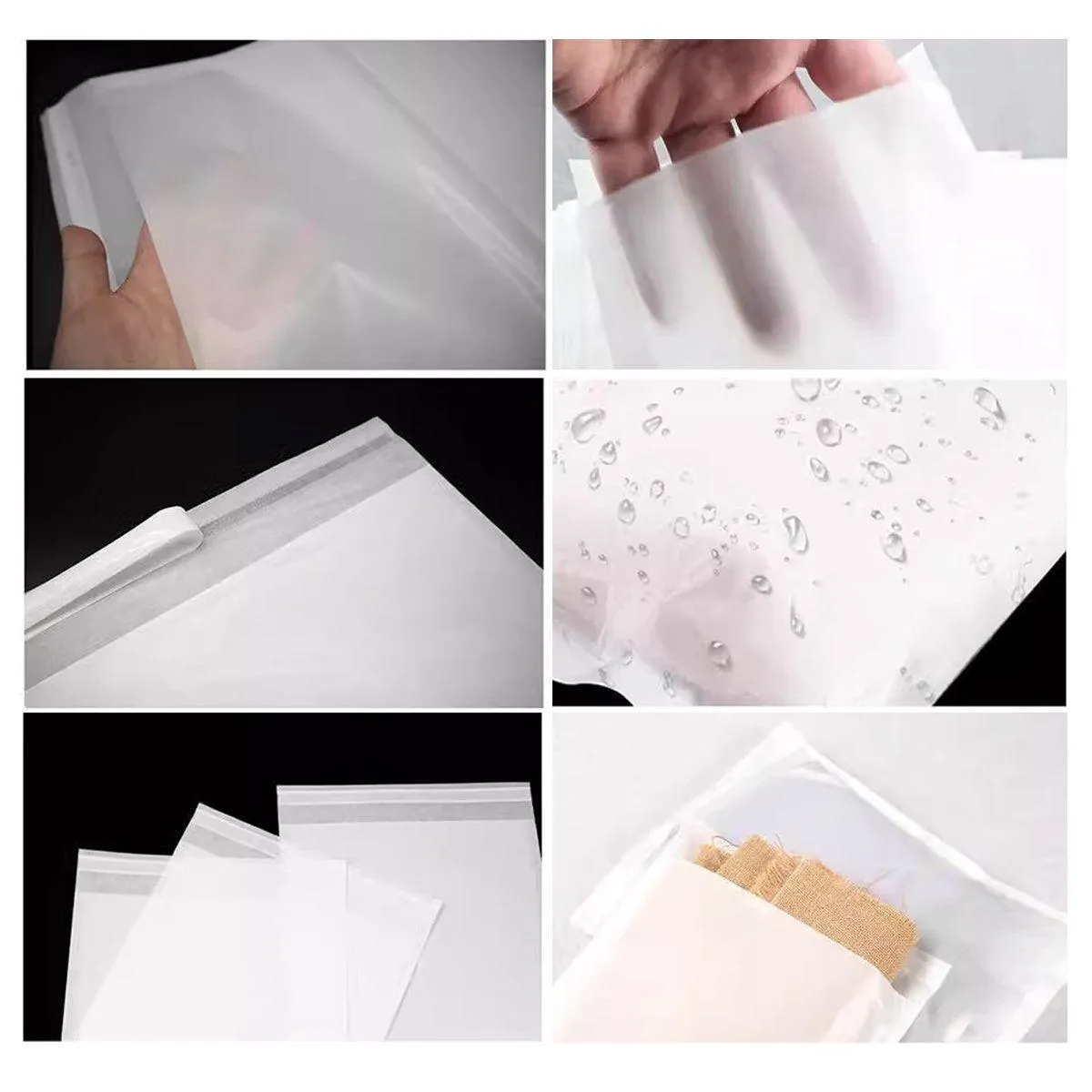 Eco-Friendly Biodegradable Translucent Paper Bag 50PCS
