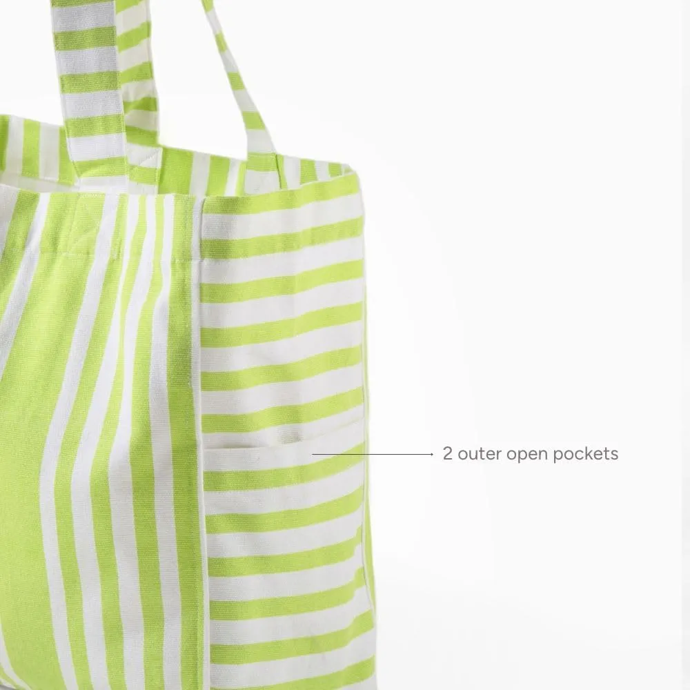 Ecoright Aesthetic Canvas Tote Bag for Women Large Zipper Tote Bags with Pocket, Womens Tote Bag for Yoga, Work, Beach