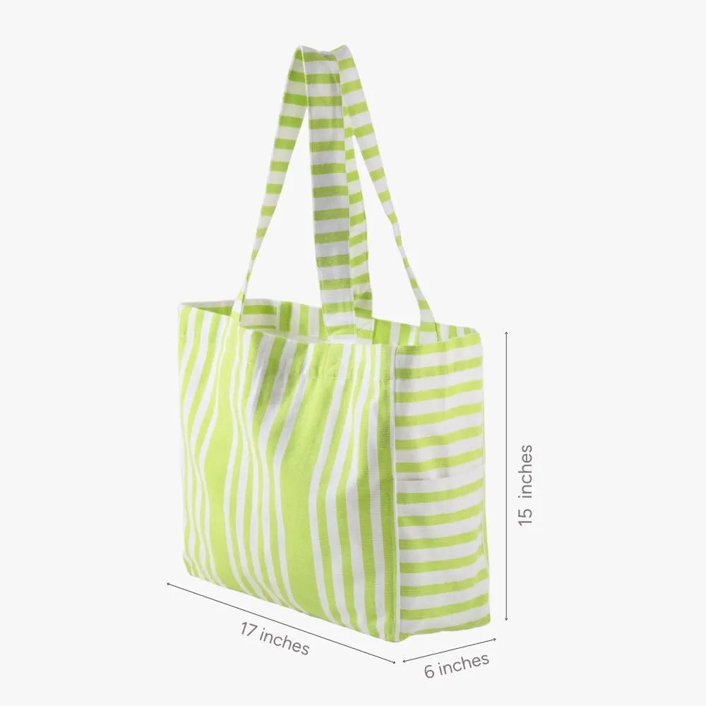 Ecoright Aesthetic Canvas Tote Bag for Women Large Zipper Tote Bags with Pocket, Womens Tote Bag for Yoga, Work, Beach