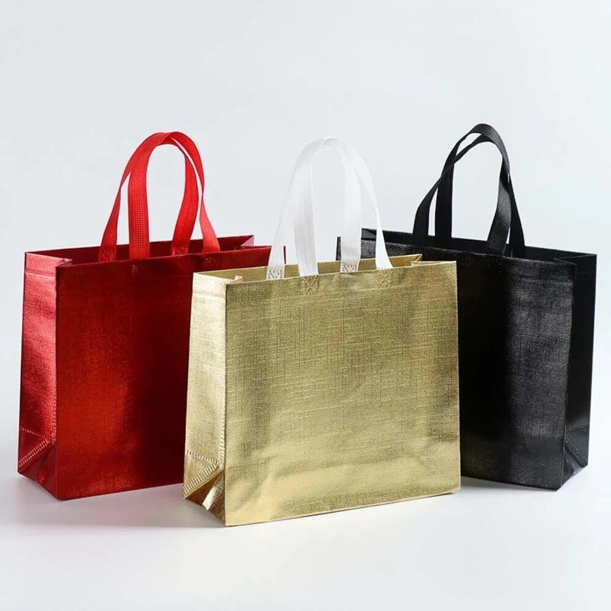 Embossed Non-Woven Fabric Tote Bag 25PCS