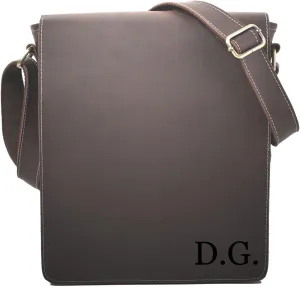 EURYNOME Leather Messenger Bag for Men, Men Purse Bag Full Grain Leather