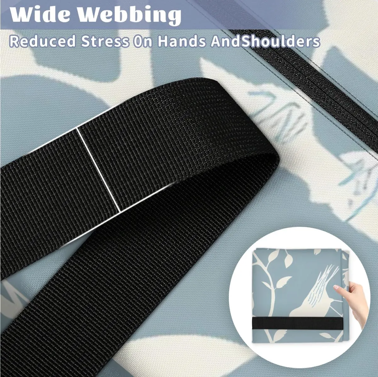Extra Large Moving Bags Branches Birds Storage Bags with Handles and Zippers Large Packing Bags for Space Saving Storage Totes Moving Supplies