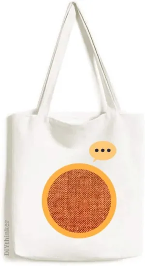 Fabric Flax Brown Abstract Expression Gift Sack Canvas Tote Shoulder Bag
