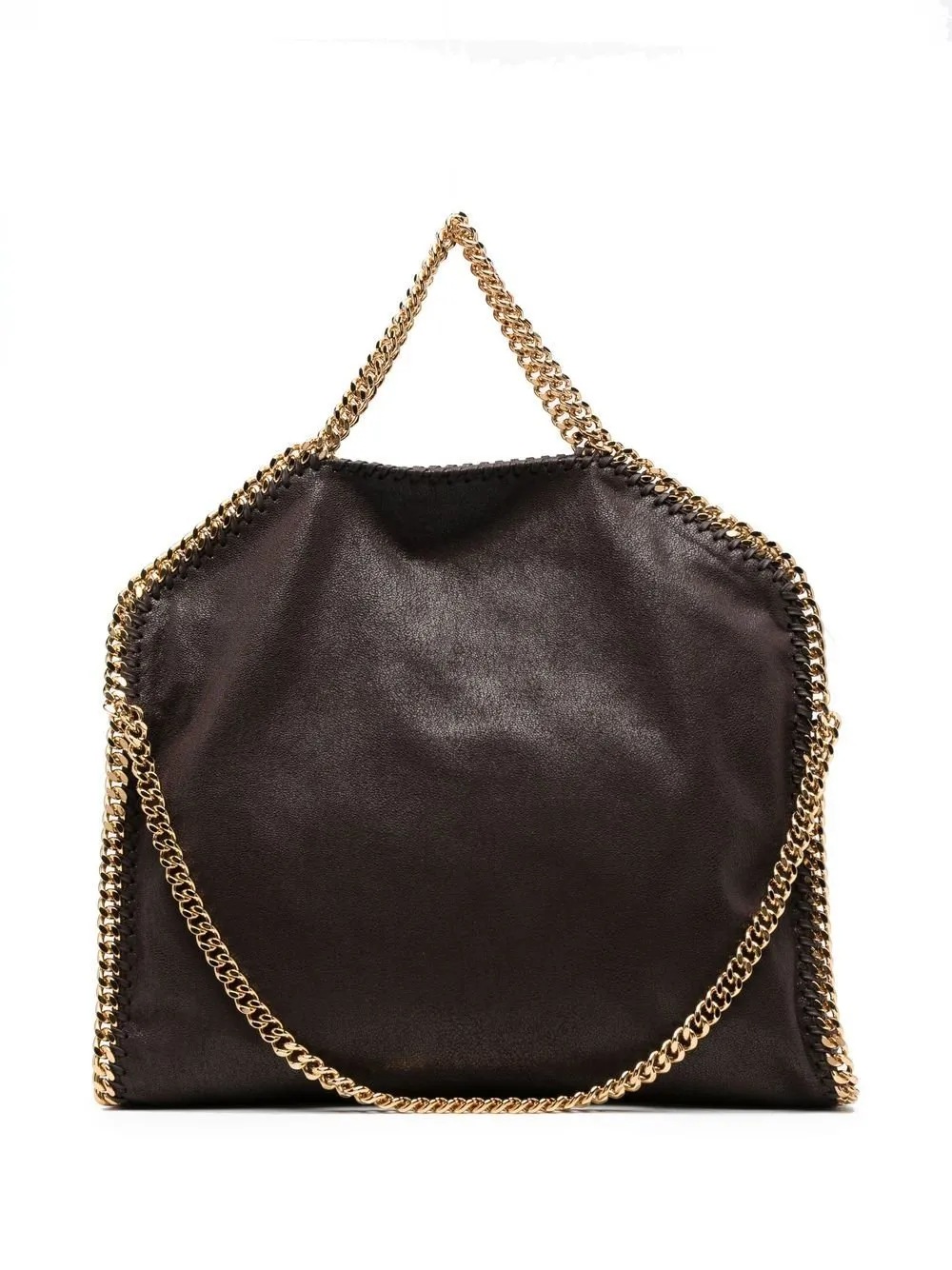 Falabella Fold-Over Brown Tote Bag