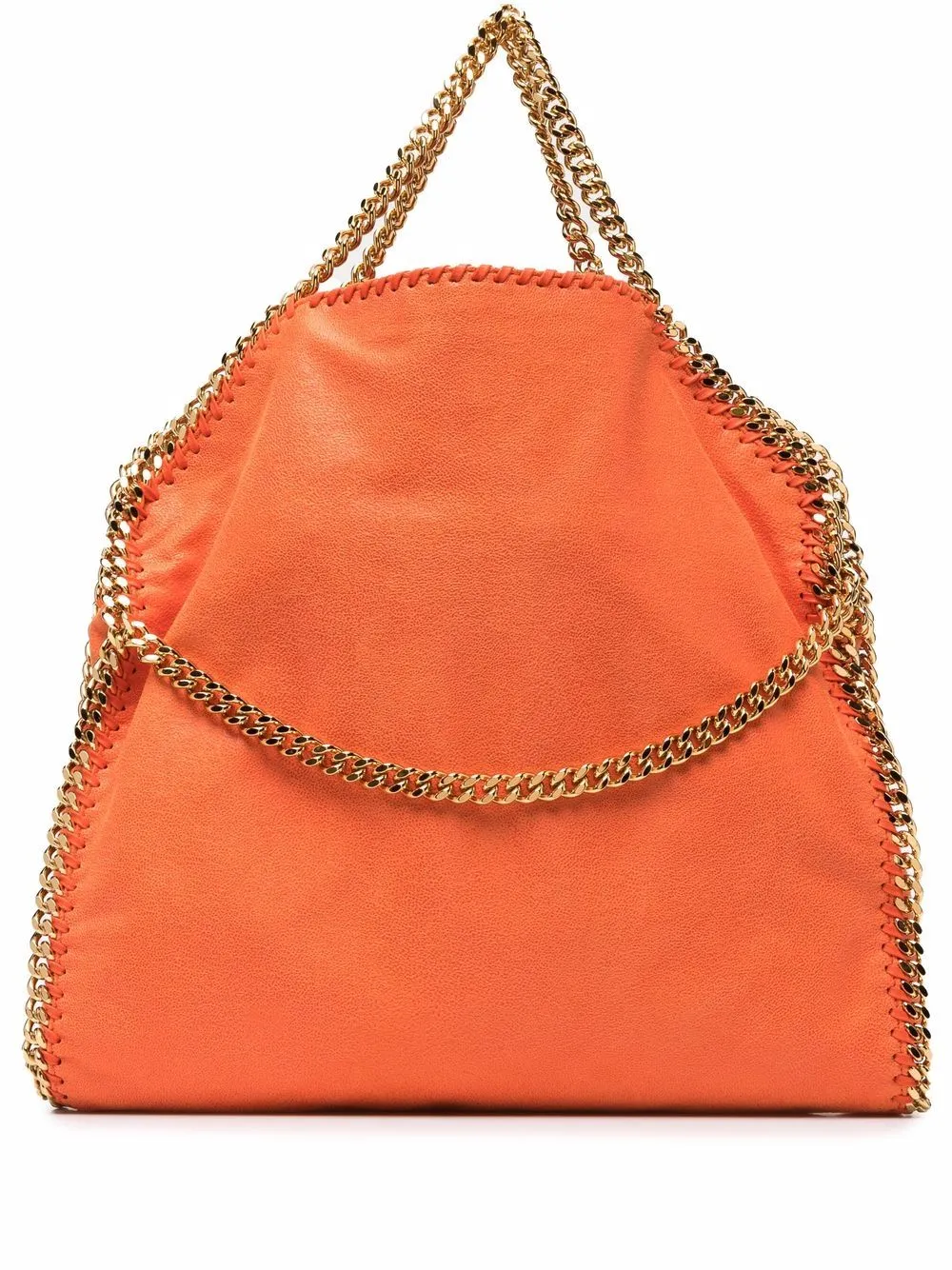 Falabella Fold-Over Orange Tote Bag