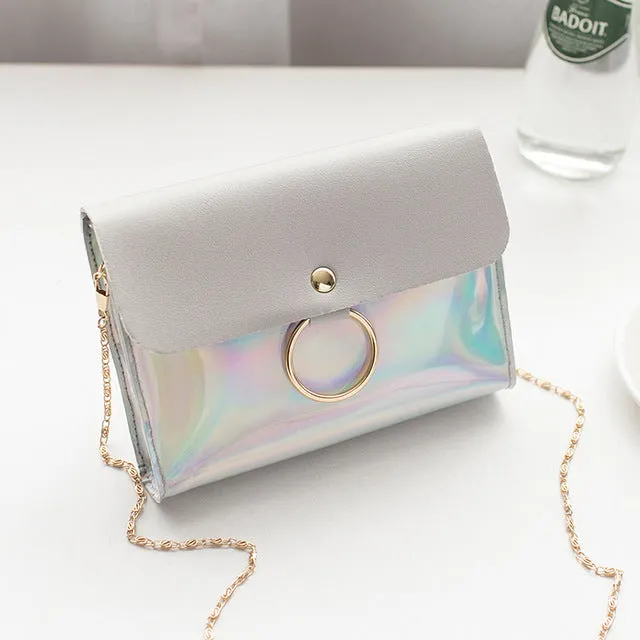 Fashion Transparent PVC Bags for Women 2019 Mini Shoulder Bag Female Small Leather Handbags Crossbody Phone Pouch Bolsa Feminina