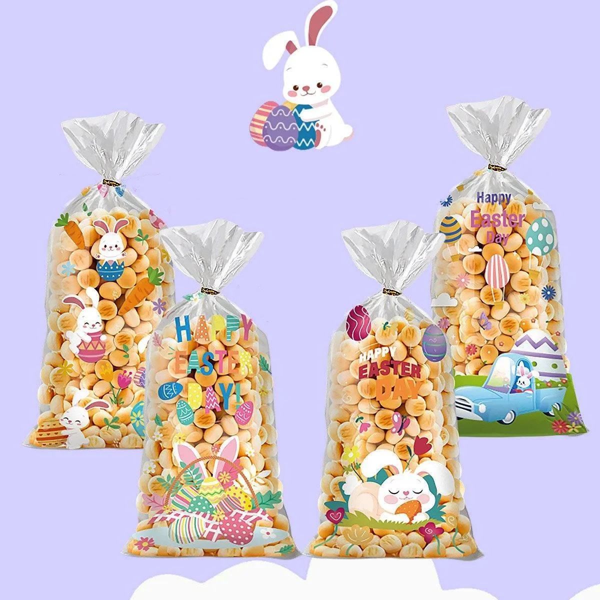 Festive Easter Cookie Bags OPP 150PCS