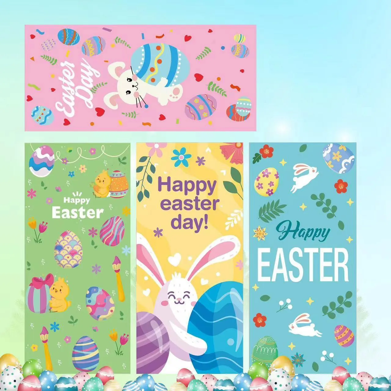 Festive Easter Cookie Bags OPP 150PCS