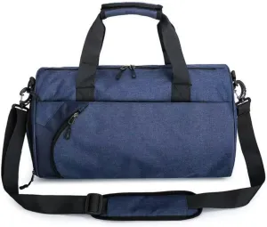 Fitness Bag and Travel Bag, with Separate Wet Bags and Shoe compartments, Suitable for Both Men and Women. It is Ideal for Weekend Trips, Fitness, Overnight Stays, and Short Trips, Blue