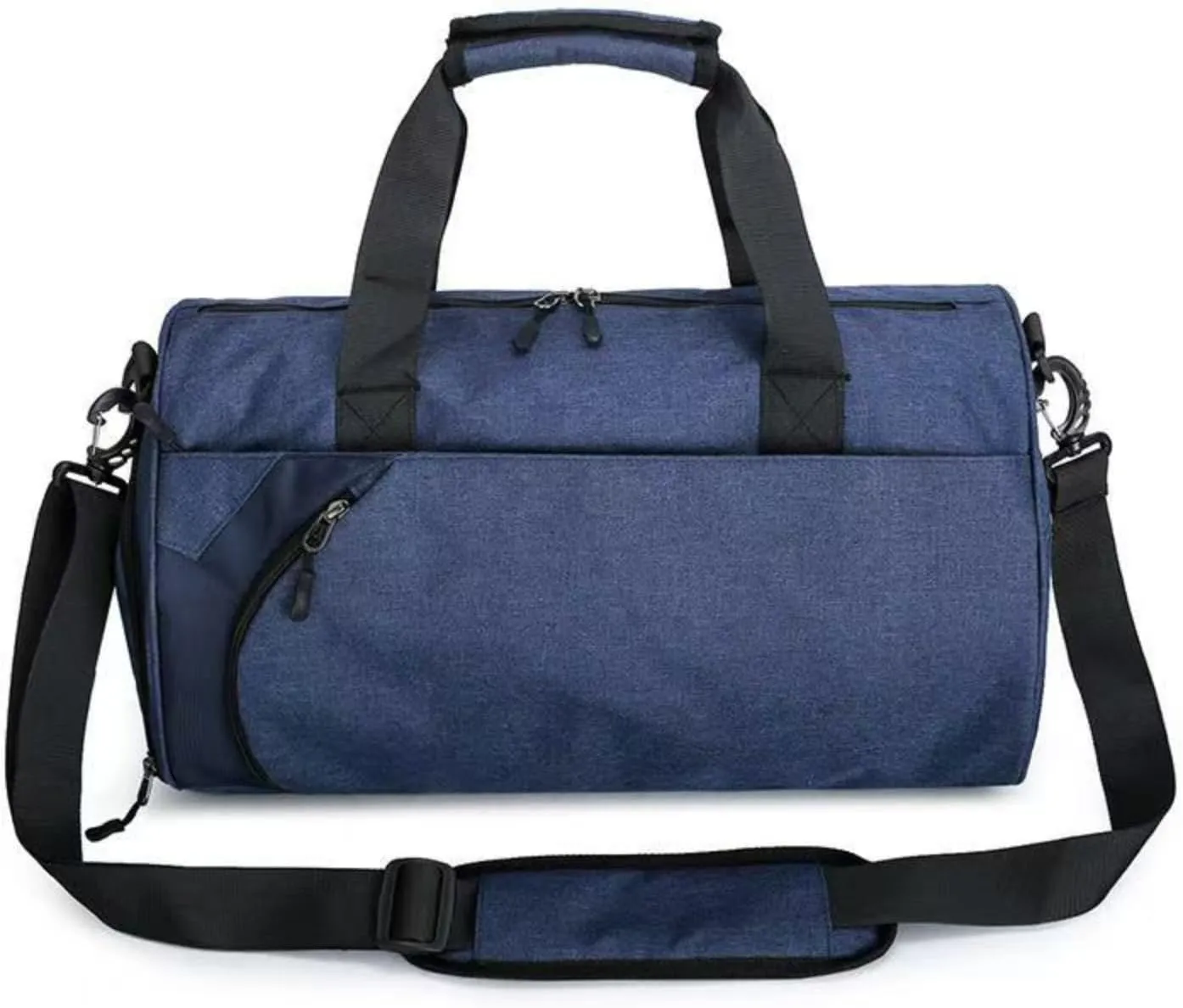 Fitness Bag and Travel Bag, with Separate Wet Bags and Shoe compartments, Suitable for Both Men and Women. It is Ideal for Weekend Trips, Fitness, Overnight Stays, and Short Trips, Blue