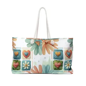 Floral Pattern Weekender Bag for Stylish Escapes