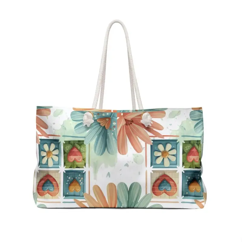 Floral Pattern Weekender Bag for Stylish Escapes