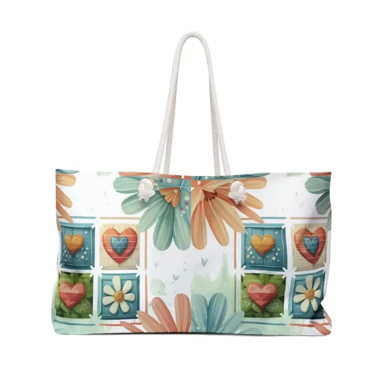 Floral Pattern Weekender Bag for Stylish Escapes