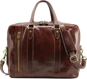 Floto Firenze Computer Bag Leather Briefcase Messenger Laptop Bag