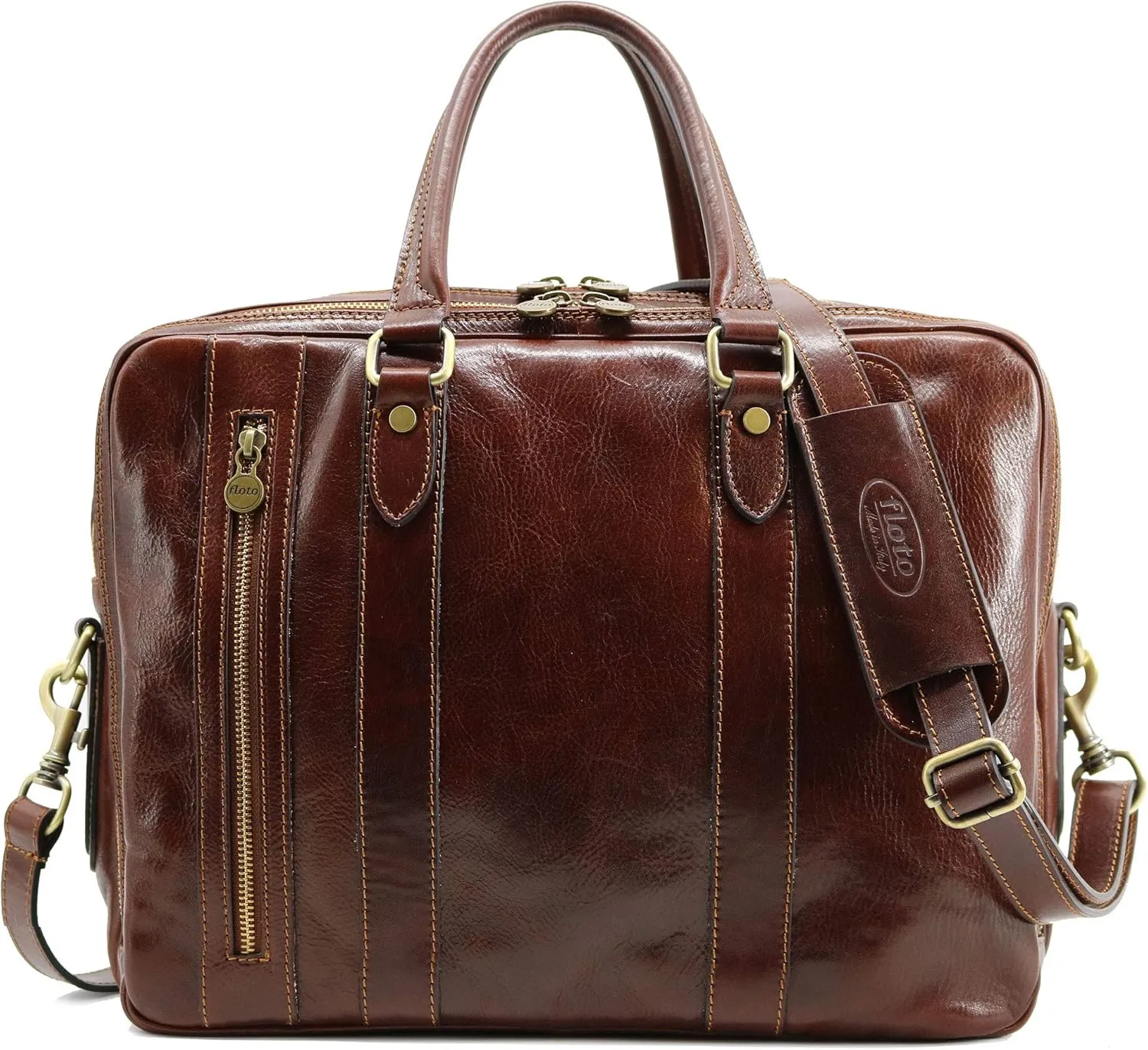 Floto Firenze Computer Bag Leather Briefcase Messenger Laptop Bag