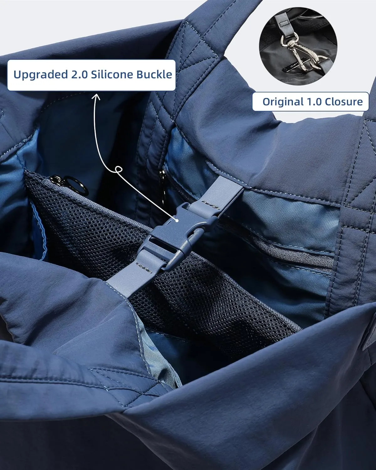 FODOKO Hobo Crossbody Bags 2.0, 19L Large Totes Handbags with Straps for Women, Multi Nylon Shoulder Bags for Travel Gym