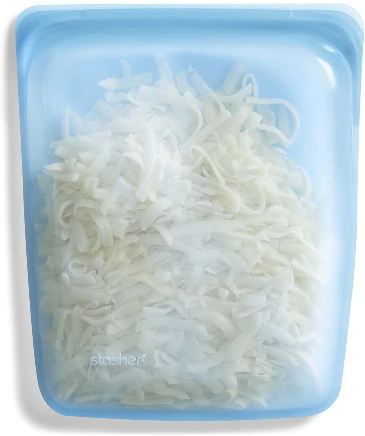 Frebw  Silicone Food Grade Reusable Storage Bag, Aqua (Bundle 4-Pack Small) | Reduce Single-Use Plastic | Cook, Store, Sous Vide, or Freeze | Leakproof, Dishwasher-Safe, Eco-friendly