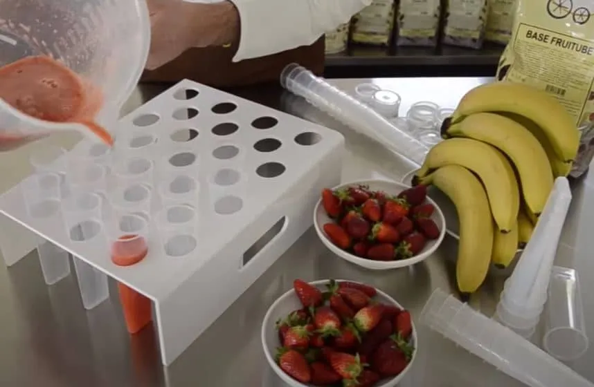 Fruit Tube Holder for Wide Gelato Pan – Frosted