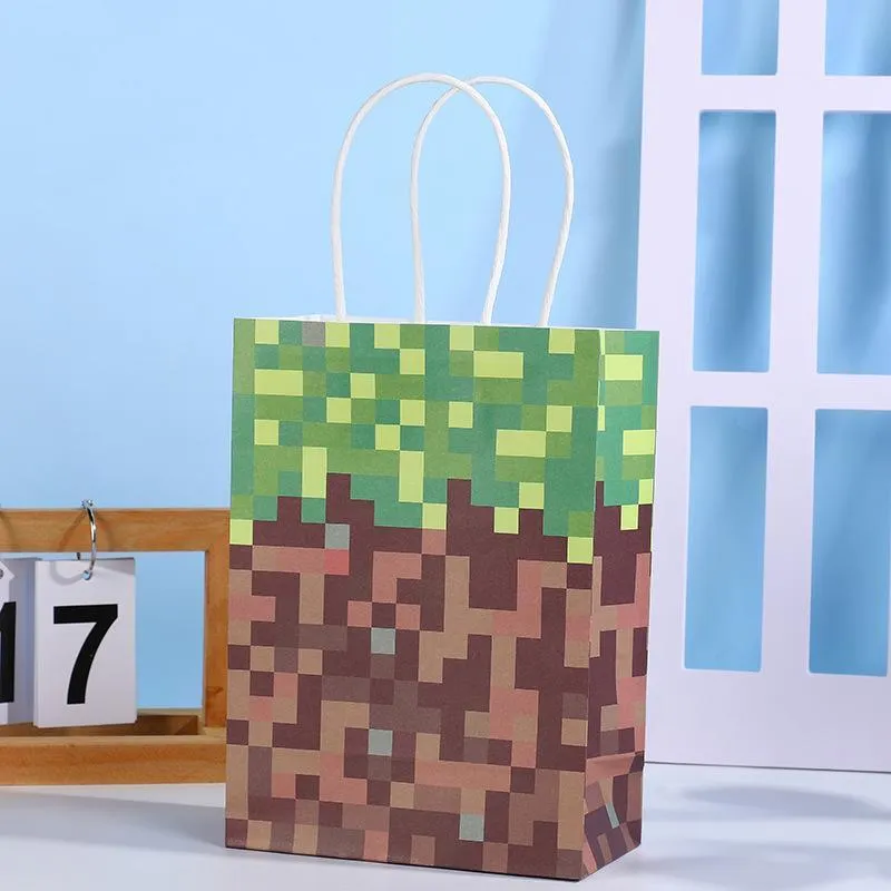 Fun Pixel Themed Gift Bag 40PCS