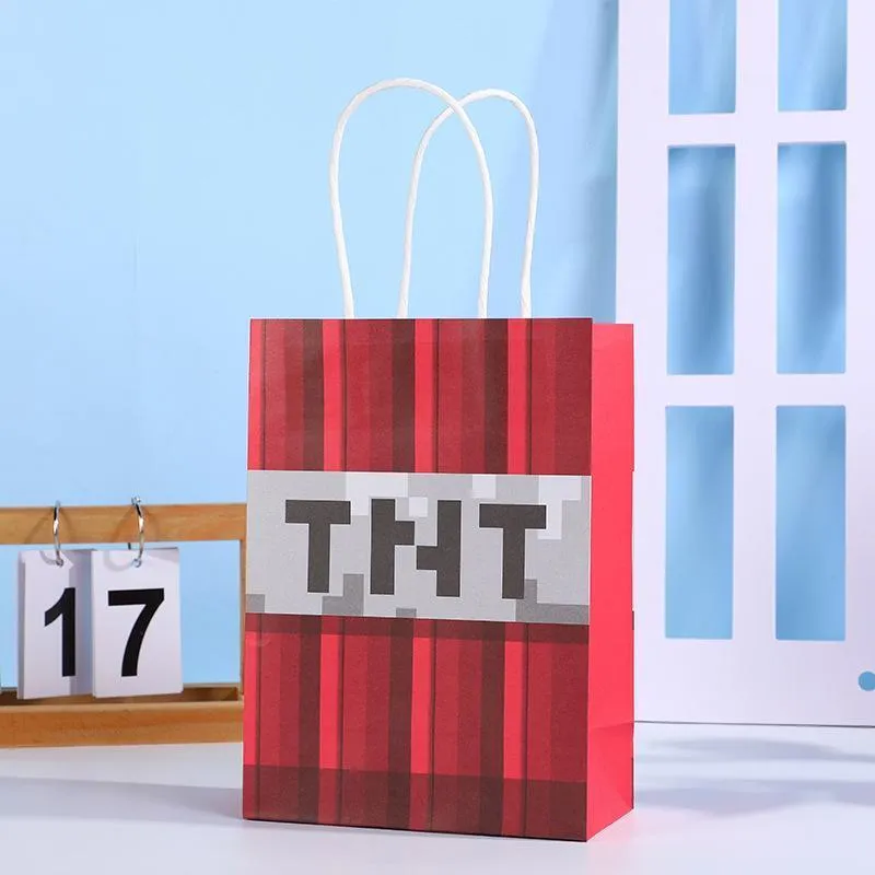 Fun Pixel Themed Gift Bag 40PCS